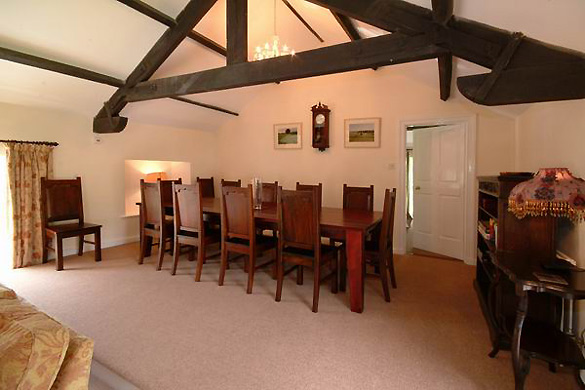 The dining area at Croft House (sleeps 12)