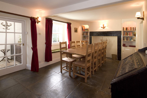 The dining room at Low Millgillhead (sleeps 12)
